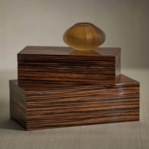 Bambara Ebony Veneer Decorative Storage Boxes